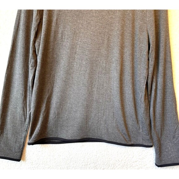Threads 4 Thought Sweatshirt Small Gray 1/4 Zip Long Sleeve Feather Fleece NEW - Picture 7 of 13